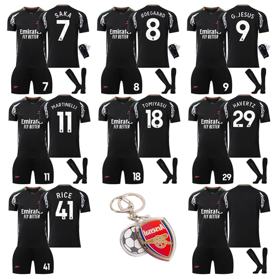 Amazon.co.jp: アーセナル ユニフォーム24-25 7番Saka、8番Ødegaard、9